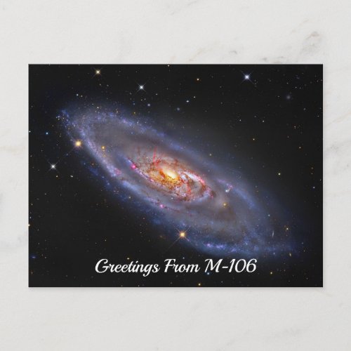Greetings From M_106 Postcard