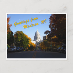 Greetings from Madison, WI Postcard