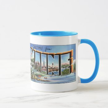 Greetings From Maine Mug by dchaddad at Zazzle