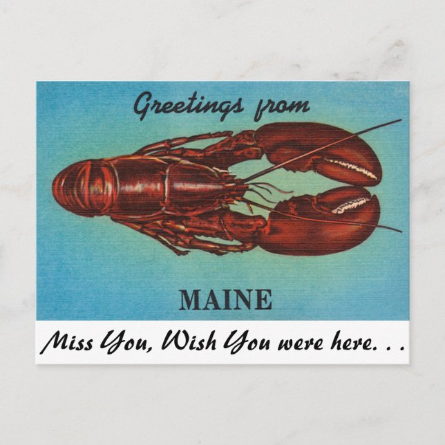 Greetings from Maine Postcard (Front)