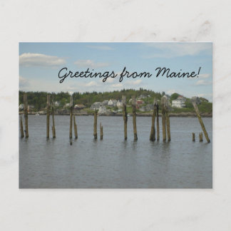 Greetings from Maine Postcard