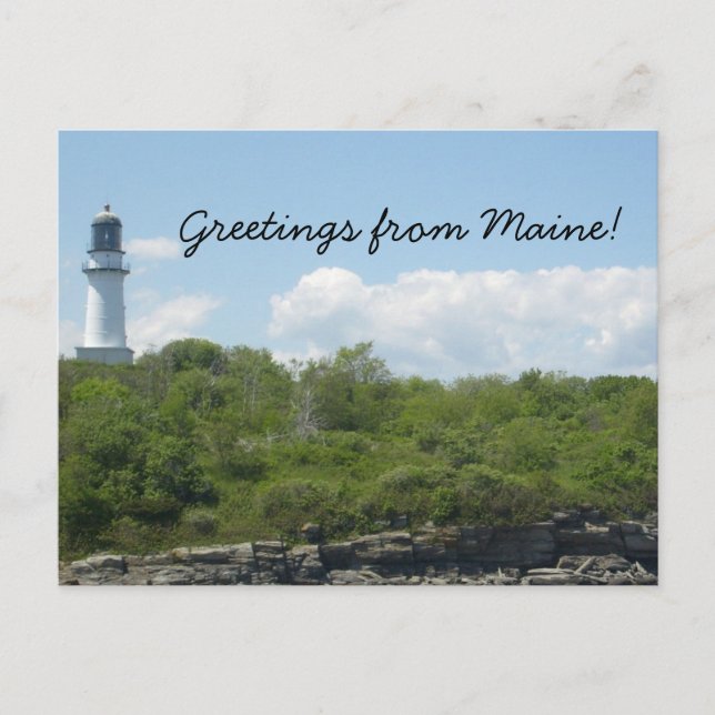 Greetings from Maine Postcard (Front)