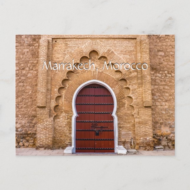 Greetings from Marrakech Morocco Postcard (Front)