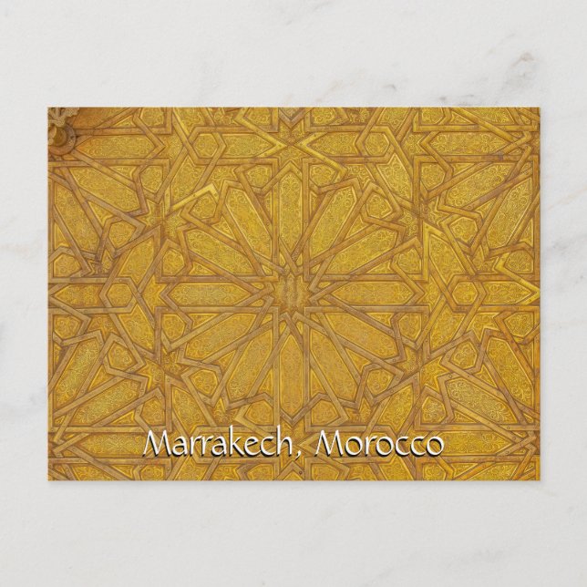 Greetings from Marrakech Morocco Postcard (Front)