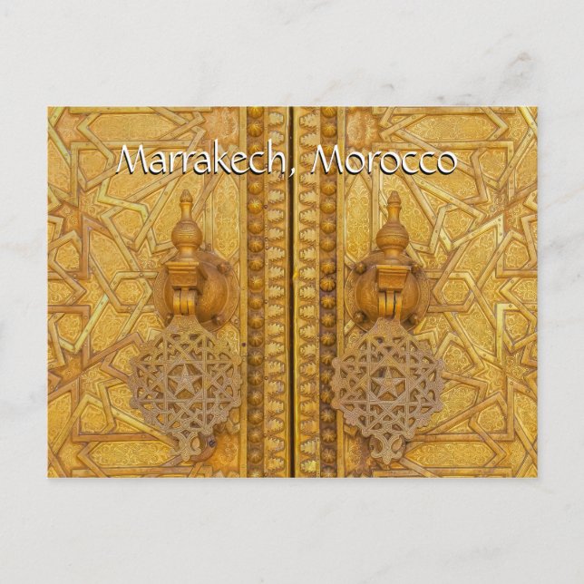 Greetings from Marrakech Morocco Postcard (Front)
