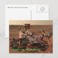 Greetings from Mars! Mars Curiosity Rover Postcard | Zazzle