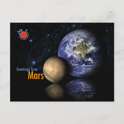 Greetings from Mars To Earth Postcard