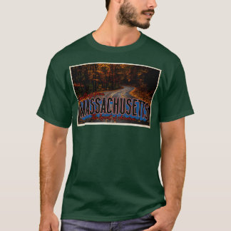 Greetings from Massachusetts Vintage Travel Postca T-Shirt