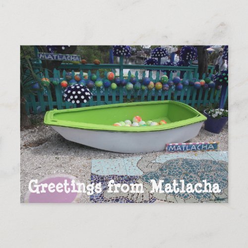 Greetings from Matlacha Florida Colorful Postcard