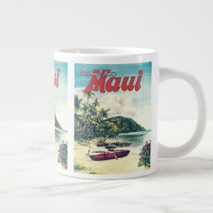 Greetings From Maui, Hawaii Jumbo Coffee Mug