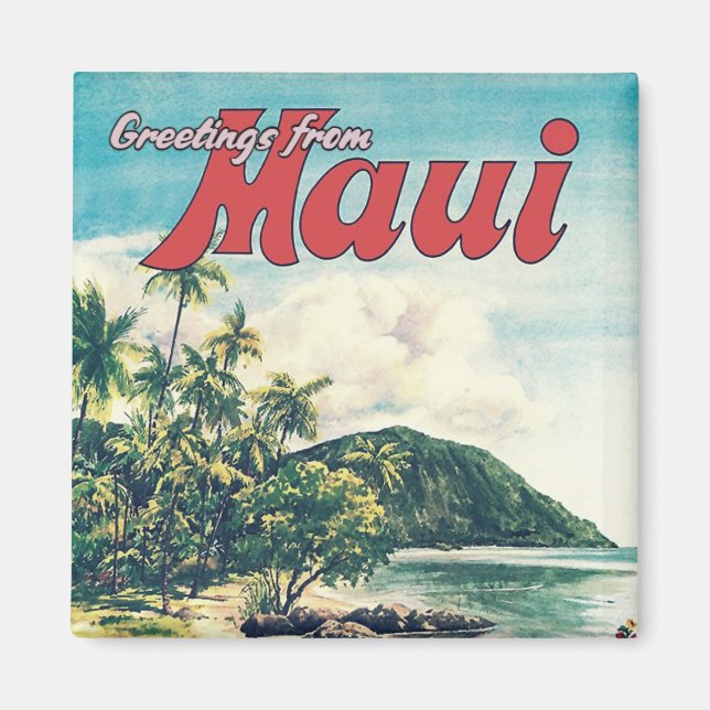 Greetings From Maui, Hawaii    Magnet (Front)