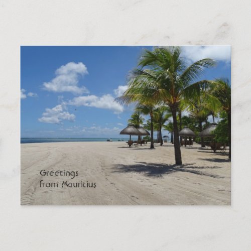 Greetings from Mauritius Postcard