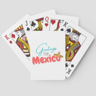 Greetings From Mexico Poker Cards
