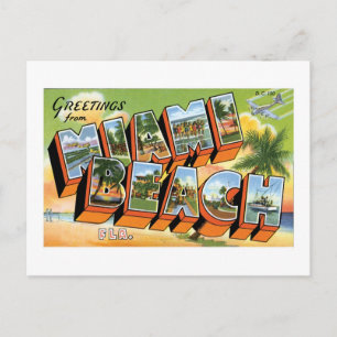 Greetings from Miami Beach, Florida! Postcard