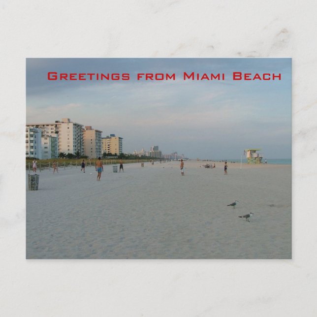 Greetings from Miami Beach Postcard (Front)