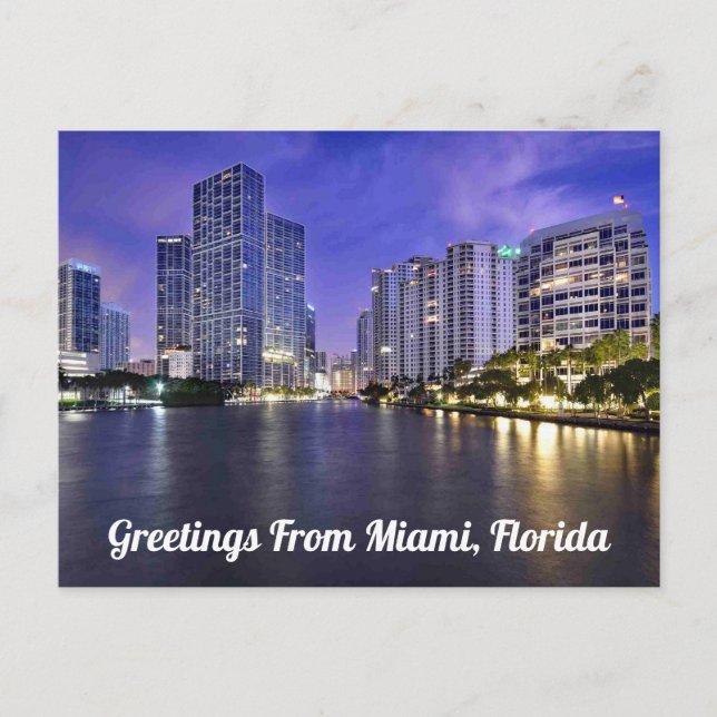 Greetings From Miami, Florida Postcard (Front)