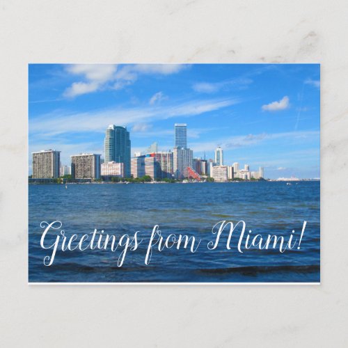 Greetings from Miami Postcard