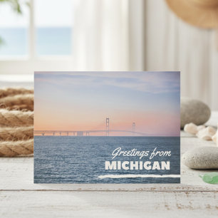 Greetings From Michigan Postcard