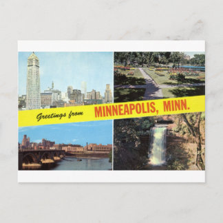 Greetings from Minneapolis 1950s Postcard