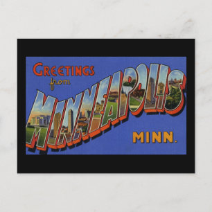 Greetings from Minneapolis Minnesota Postcard