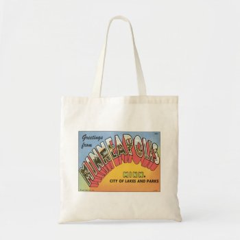 Greetings From Minneapolis Tote Bag by Trendshop at Zazzle