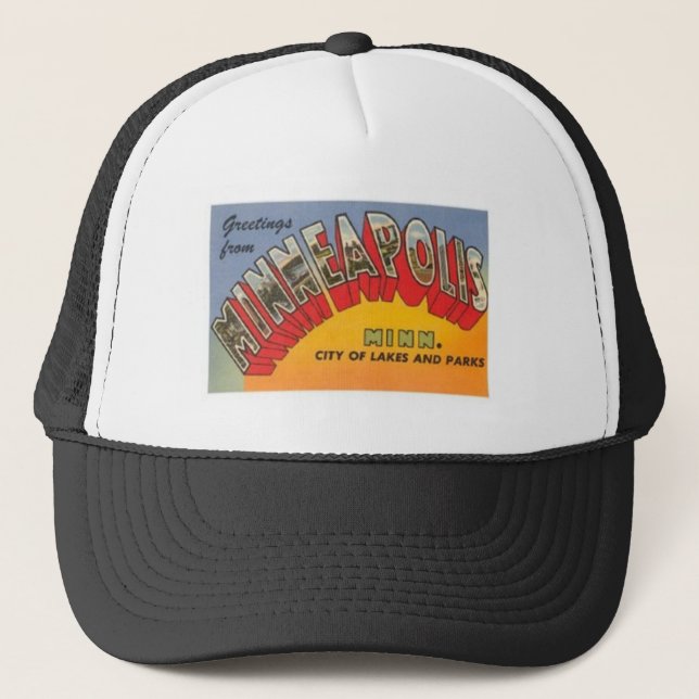 Greetings From Minneapolis Trucker Hat (Front)