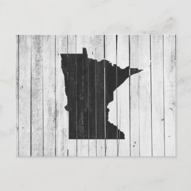 Greetings From Minnesota Rustic Wooden Postcard | Zazzle