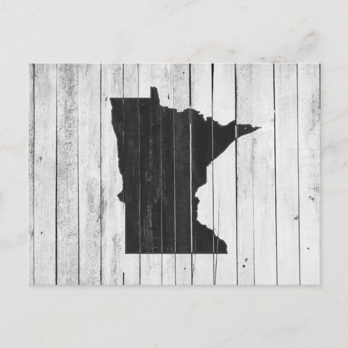 Greetings From Minnesota Rustic Wooden Postcard | Zazzle.com