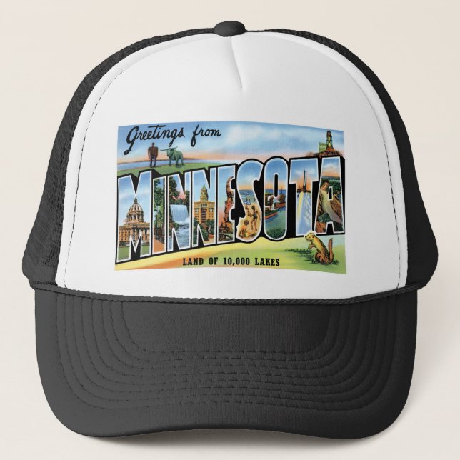 Greetings from Minnesota! Trucker Hat (Front)