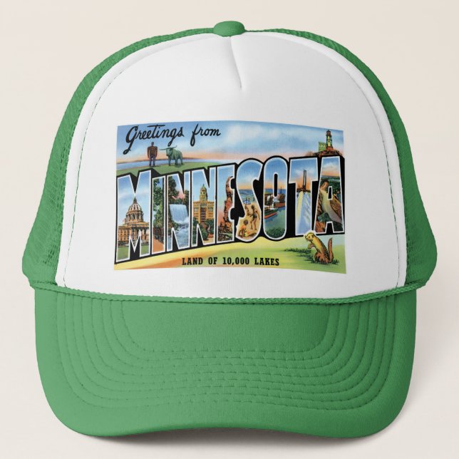 Greetings from Minnesota! Trucker Hat (Front)