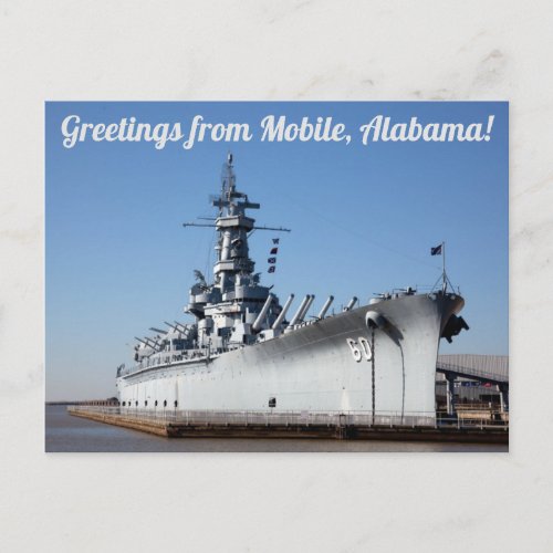 Greetings From Mobile Alabama BB_60 Postcard