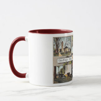 Greetings from Morristown NJ Vintage Style Mug