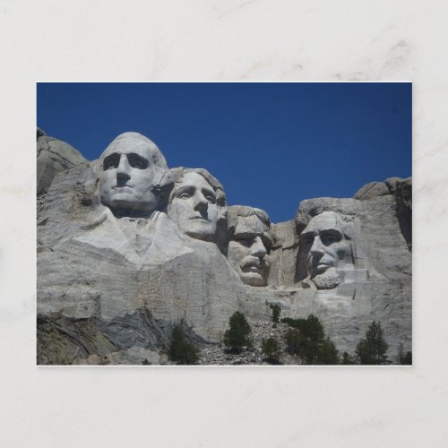 Greetings From Mt Rushmore Postcard