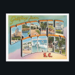Greetings from Myrtle Beach, South Carolina Travel Postcard<br><div class="desc">Greetings from Myrtle Beach,  South Carolina Vintage Travel Postcard</div>