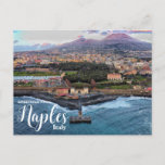 Greetings from Naples Italy Mt. Vesuvius Postcard