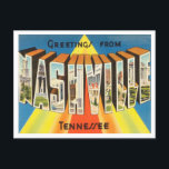 Greetings from Nashville, Tennessee Vintage Travel Postcard<br><div class="desc">Greetings from Nashville,  Tennessee Vintage Travel Postcard</div>
