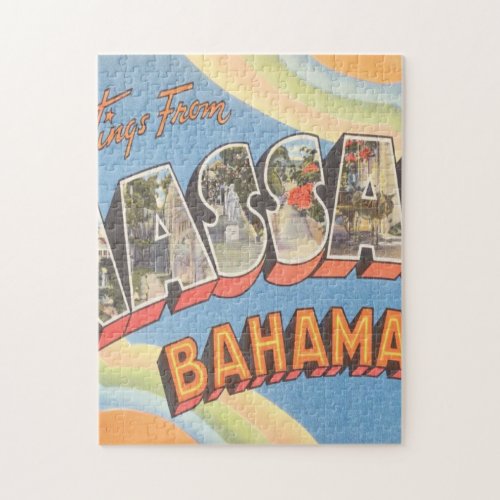 Greetings From Nassau Bahamas Jigsaw Puzzle