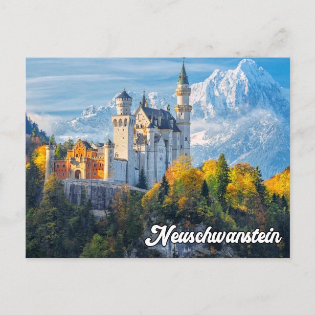 Greetings From Neuschwanstein Castle, Germany Postcard (Front)