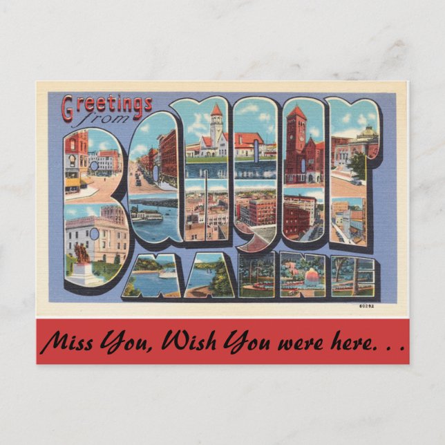 Greetings from New Bangor Postcard (Front)