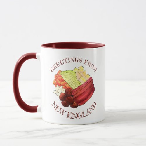 Greetings from New England Classic Boiled Dinner Mug