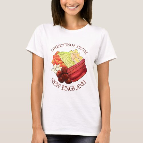 Greetings from New England Classic Boiled Dinner T_Shirt