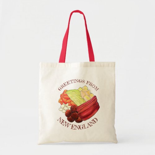 Greetings from New England Classic Boiled Dinner Tote Bag