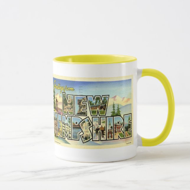 Greetings From New Hampshire Mug (Right)