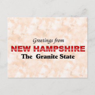 Greetings from New Hampshire Postcard