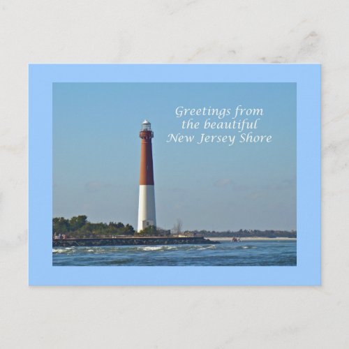Greetings From New Jersey _ Barnegat Light Postcard