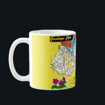 Greetings From New Jersey Vintage Map Mug<br><div class="desc">A vintage postcard map of New Jersey that locates so many of its towns and cities.  It's colorful and fun.</div>