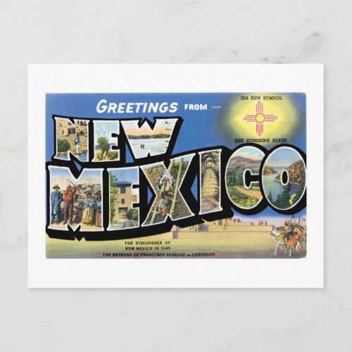 Greetings from New Mexico Postcard