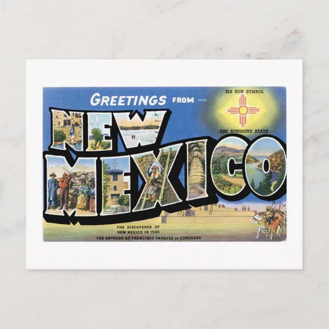 Greetings from New Mexico! Postcard (Front)