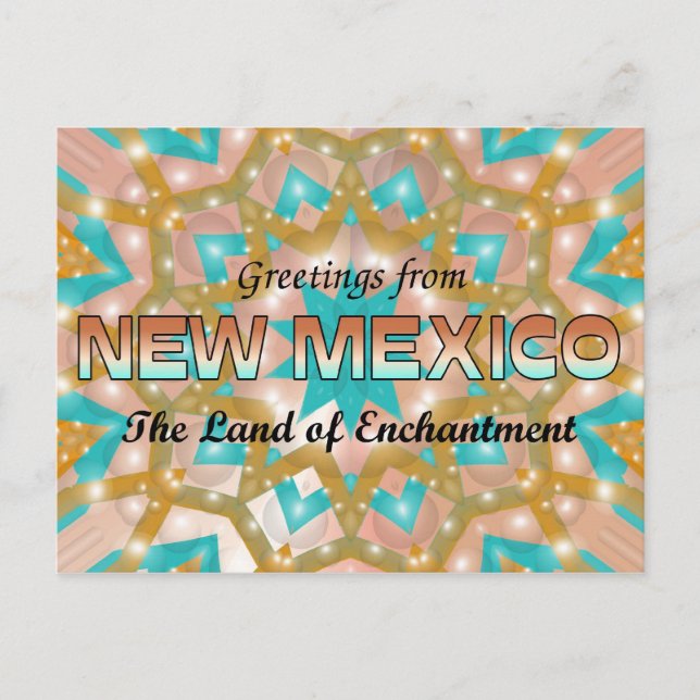 Greetings from New Mexico Postcard (Front)