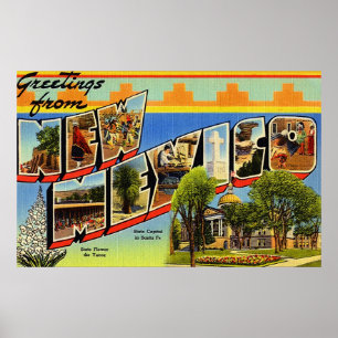Greetings From New Mexico Poster